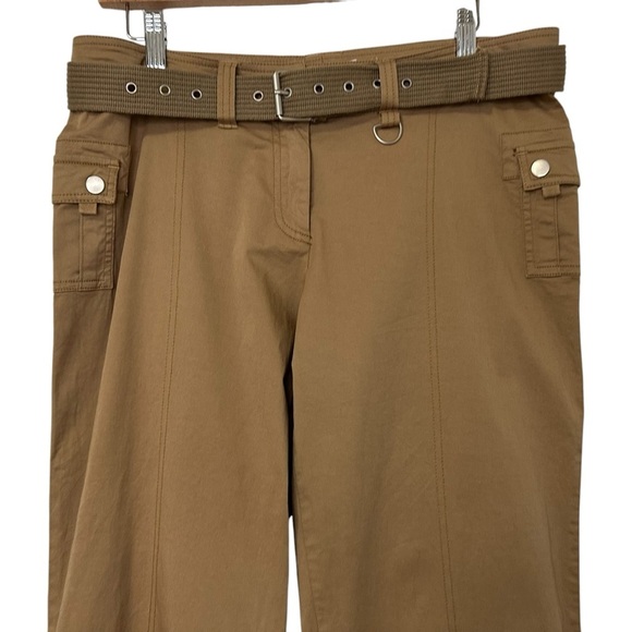 I.AM.GIA Womens Jordan Wide Leg Belted Pants Size Medium Tan Cotton Blend NWT - Picture 5 of 10